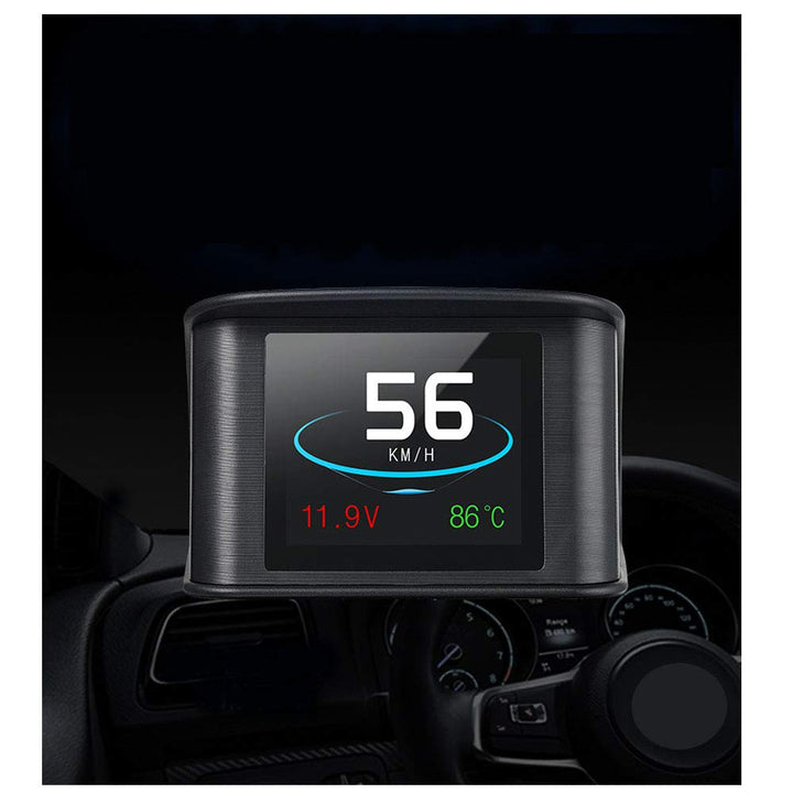 HUD Display, OBD2 Car Head Up Display with TFT LCD Display Shows Speed RPM Voltage Detection for Error Code Muti-Function Car HUD with EUOBD OBD 2 Interface P10