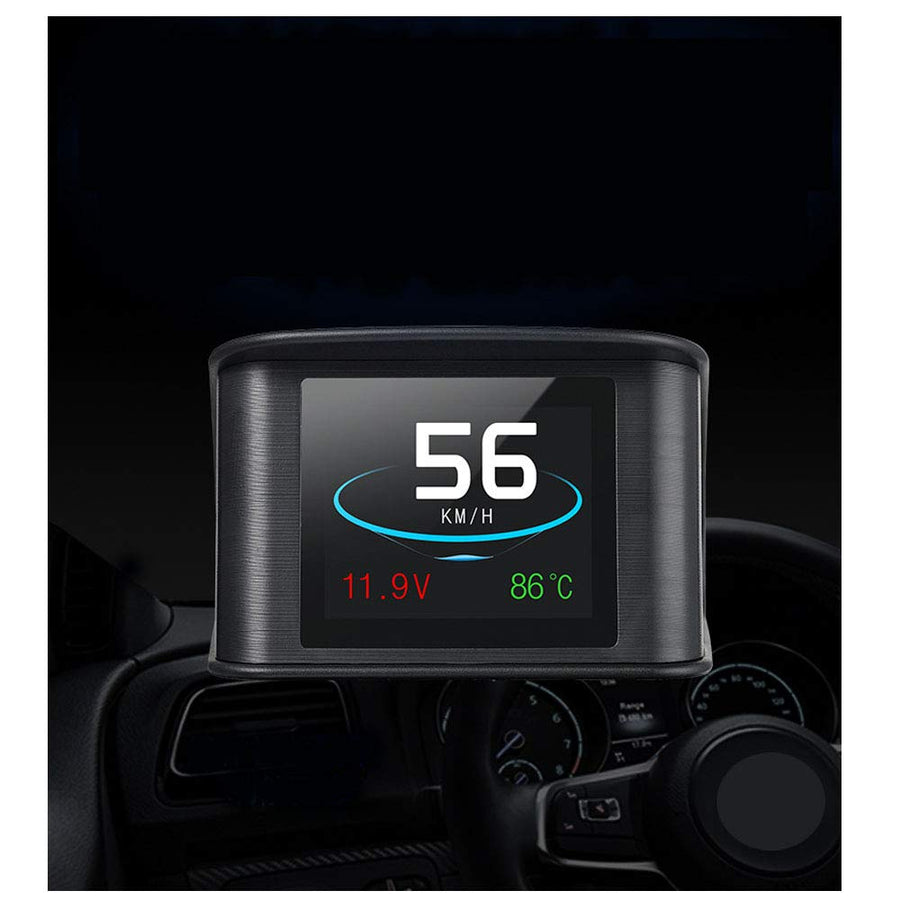 HUD Display, OBD2 Car Head Up Display with TFT LCD Display Shows Speed RPM Voltage Detection for Error Code Muti-Function Car HUD with EUOBD OBD 2 Interface P10