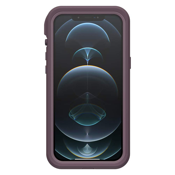 iPhone 12 Pro Max FRE Series Case - OCEAN VIOLET (BERRY CONSERVE/DUSTY LAVENDER), waterproof IP68, built-in screen protector, port cover protection, snaps to MagSafe