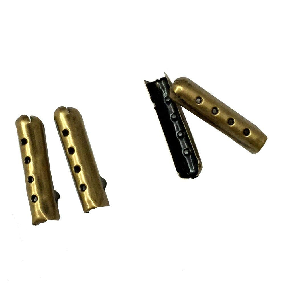 12/24/36/48 PCS Metal Aglets DIY Shoelaces Repair Shoe Lace Tips Replacement End (48PCS, Mixed(12PCS Each))