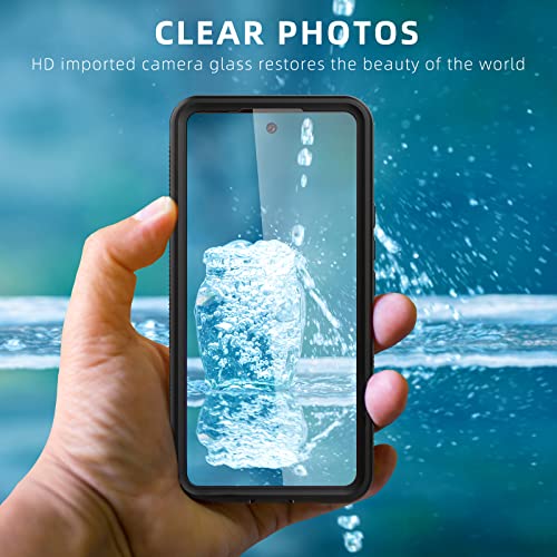 for Samsung Galaxy A53 5G Waterproof Case with Built-in Screen Protector - Rugged Full Body Underwater Dustproof Shockproof Drop Proof Protective Cover for Samsung Galaxy A53 5G (Black)