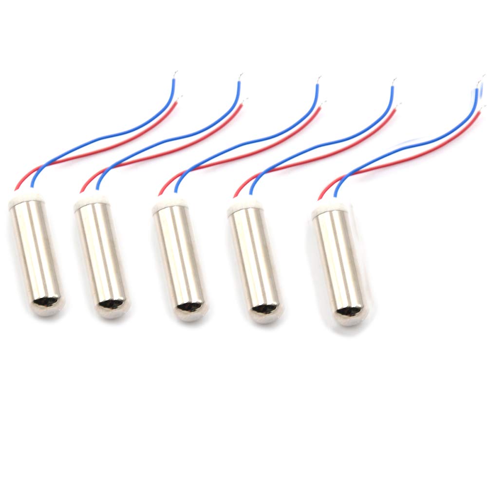 DC Coreless Motor Built-in Vibration Waterproof 1.5-3v 8000-16000RPM Motor for Electric Toothbrush 7x25mm 5PCS