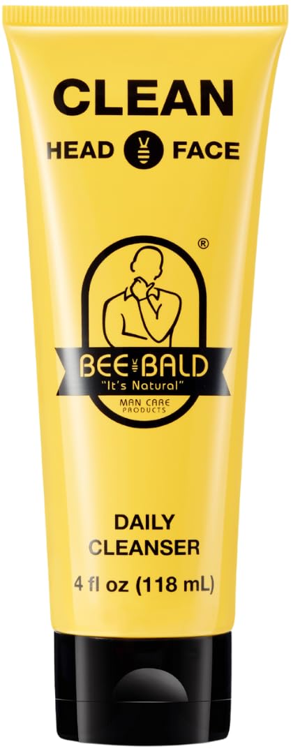 CLEAN Daily Cleanser for Face and Head, Premium Facial Cleanser for Men and Women, Refreshes and Thoroughly Cleans (4 fl Oz)