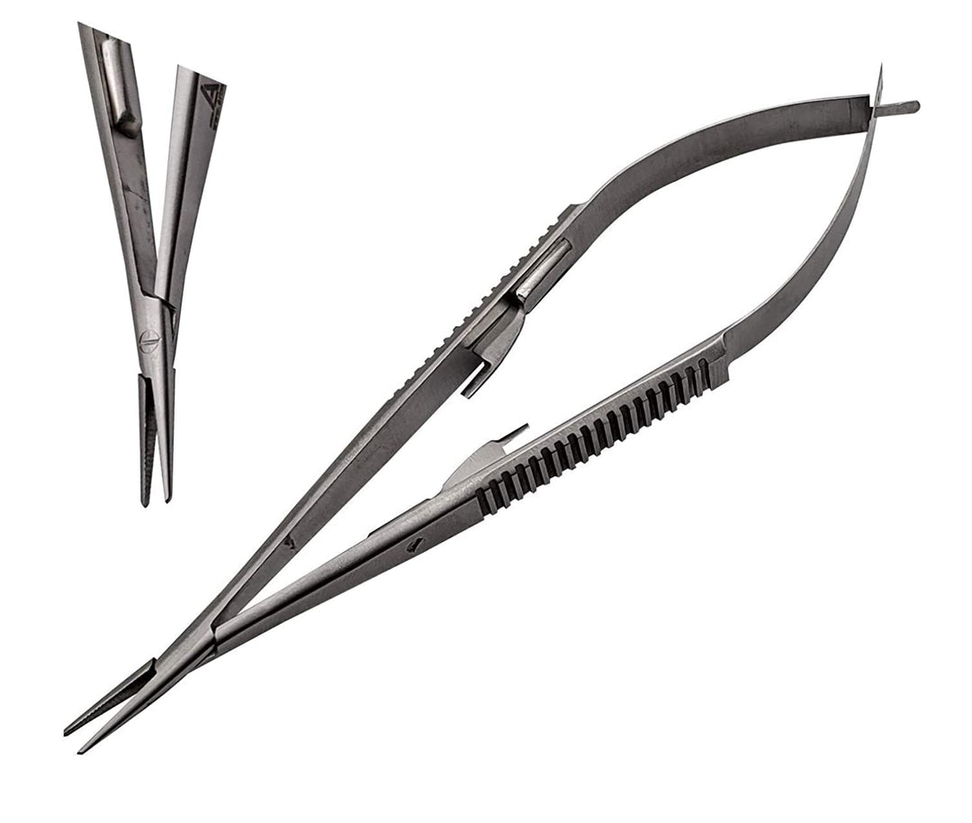 Castroviejo 5.5 inches Micro Needle/Suture Holder Driver with Lock Stainless Steel Needle Driver for Suturing