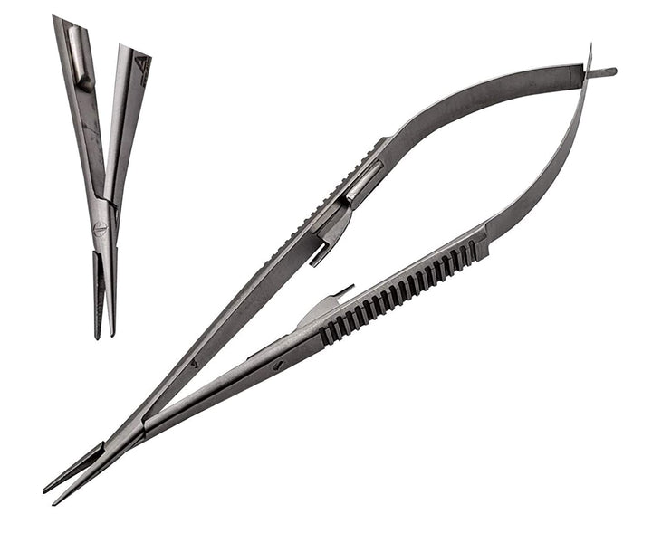 Castroviejo 5.5 inches Micro Needle/Suture Holder Driver with Lock Stainless Steel Needle Driver for Suturing