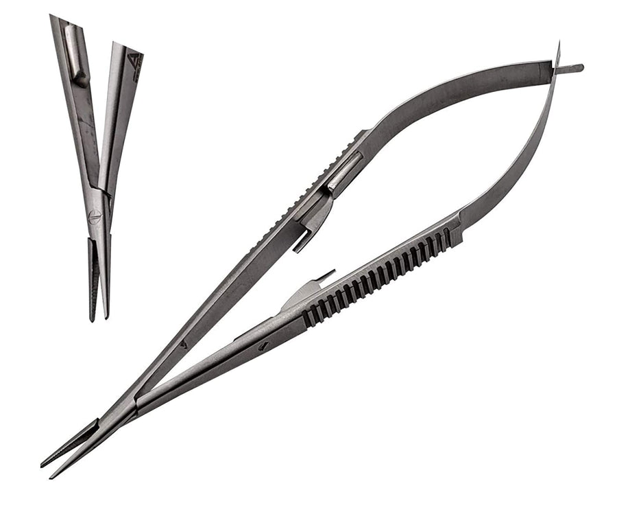 Castroviejo 5.5 inches Micro Needle/Suture Holder Driver with Lock Stainless Steel Needle Driver for Suturing