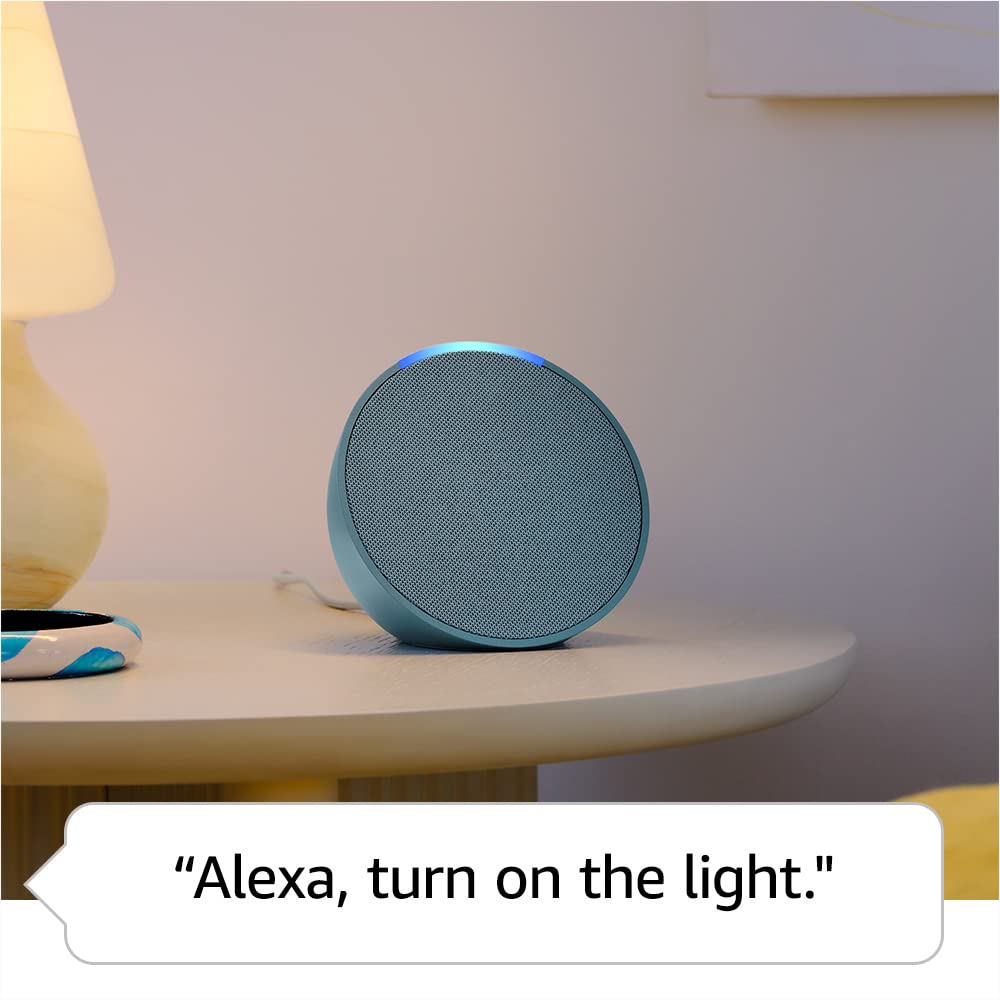 Echo Pop (newest model), Our smallest Alexa speaker, Fits in any room, Lavender Bloom