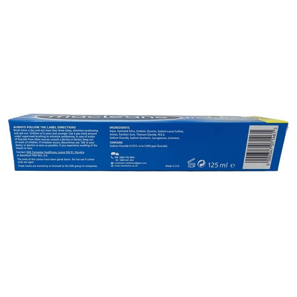 Macleans Toothpaste Freshmint 125ml (Pack of 3)