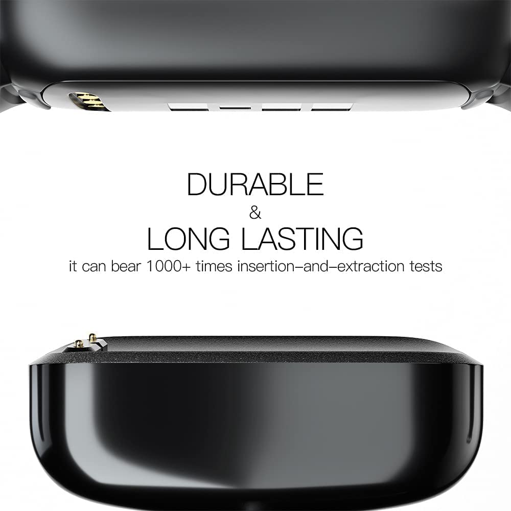 Compatible with Fitbit Charge 6/Charge 5/Luxe Charger Cable,Replacement USB Charging Dock Stand for Fitbit Luxe Smart Watch