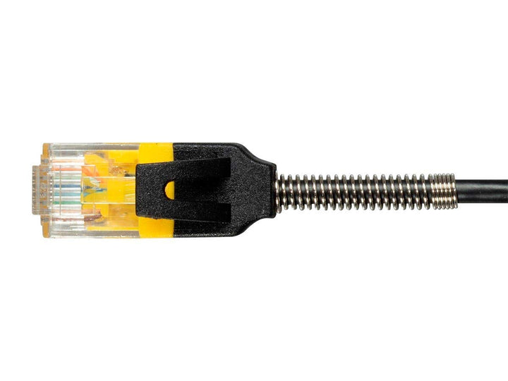 Cat6 Ethernet Patch Cable - Snagless, Reinforced, 550MHz, UTP, 30AWG, 5 Feet, Black - SlimRun Series