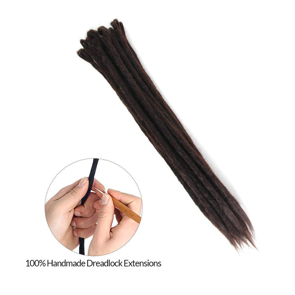 Dreadlock Extensions 20 Handmade Synthetic Dreads Crochet Reggae Hair Extensions 20pcs/pack