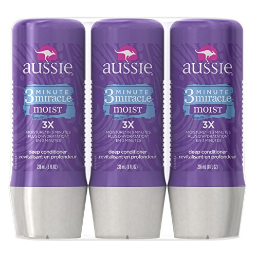 3 Minute Miracle Moist Deep Conditioning Treatment, Detangler, 8 Fluid Ounces (Pack of 3) - Deep Conditioner
