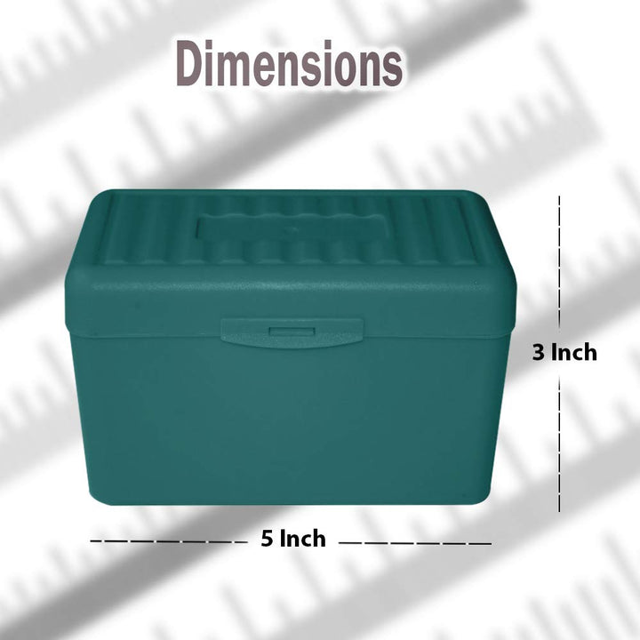 3x5 inches Index Card Holder - Index Card Box - Notecard Box - Flash Card Holder - Index Card Organizer, Note Cards, Flashcards, Recipes and Addresses, Pack of 3