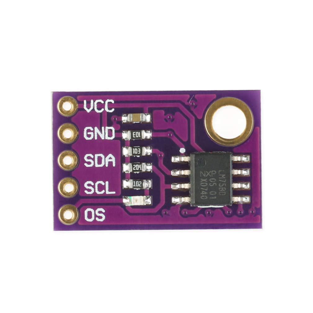 2pcs LM75 LM75A Temperature Sensor Module High Speed I2C IIC Interface High Precision Temperature Sensor