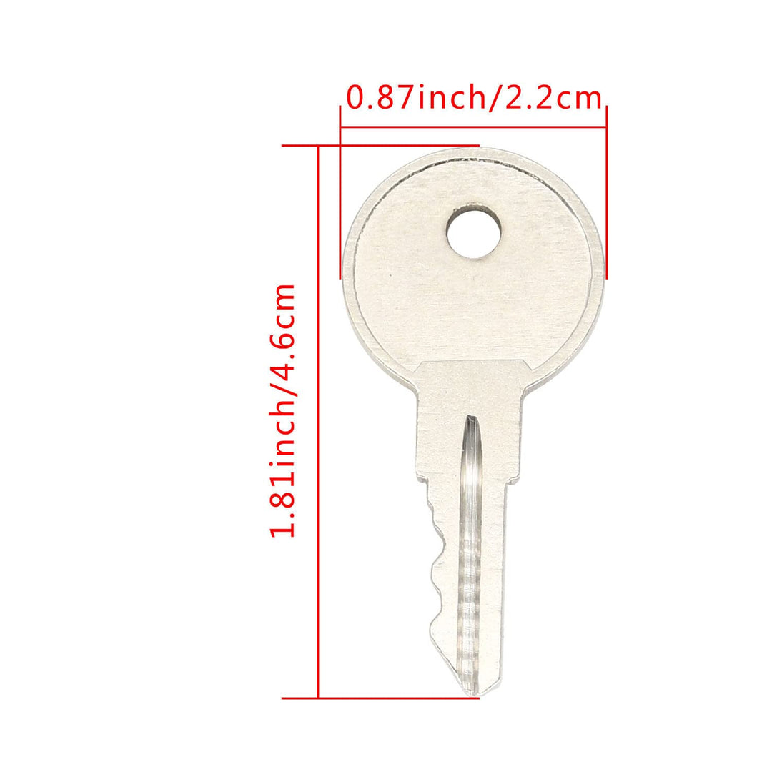 2 Pcs CH751 751CH Controller Door Keys Compatible with T-Handles Side Boxes RV Campers Storage Lockers Boats Display Cases