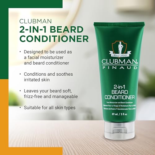 Pinaud 2-in-1 Beard Conditioner and Face Moisturizer, 3 oz