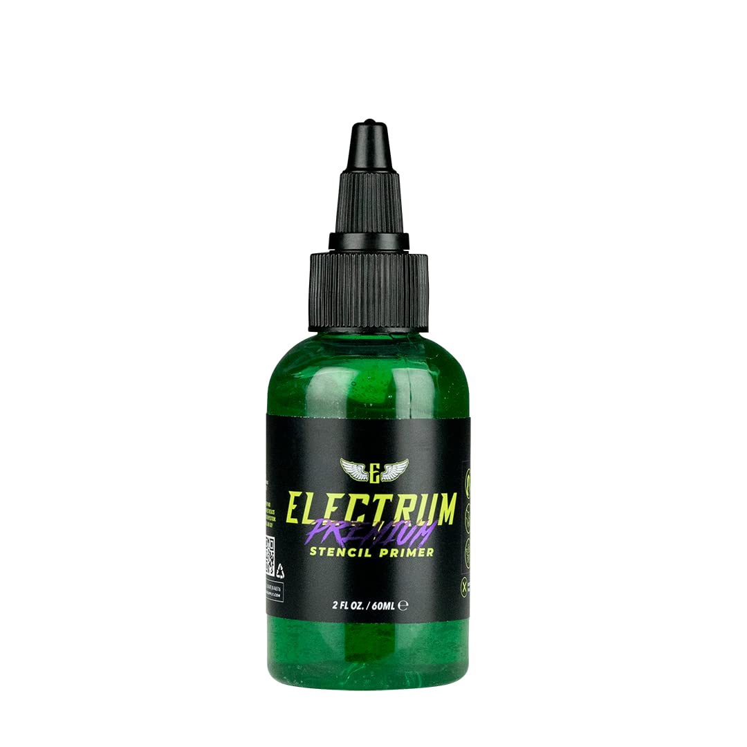 Tattoo Transfer Gel Solution, Stencil Application Gel Works Great for Carbon and Marker Stencils, Tattoo Stencil Gel, Stencil Primer, Made in the USA by Tattoo Artists, 2 Ounces