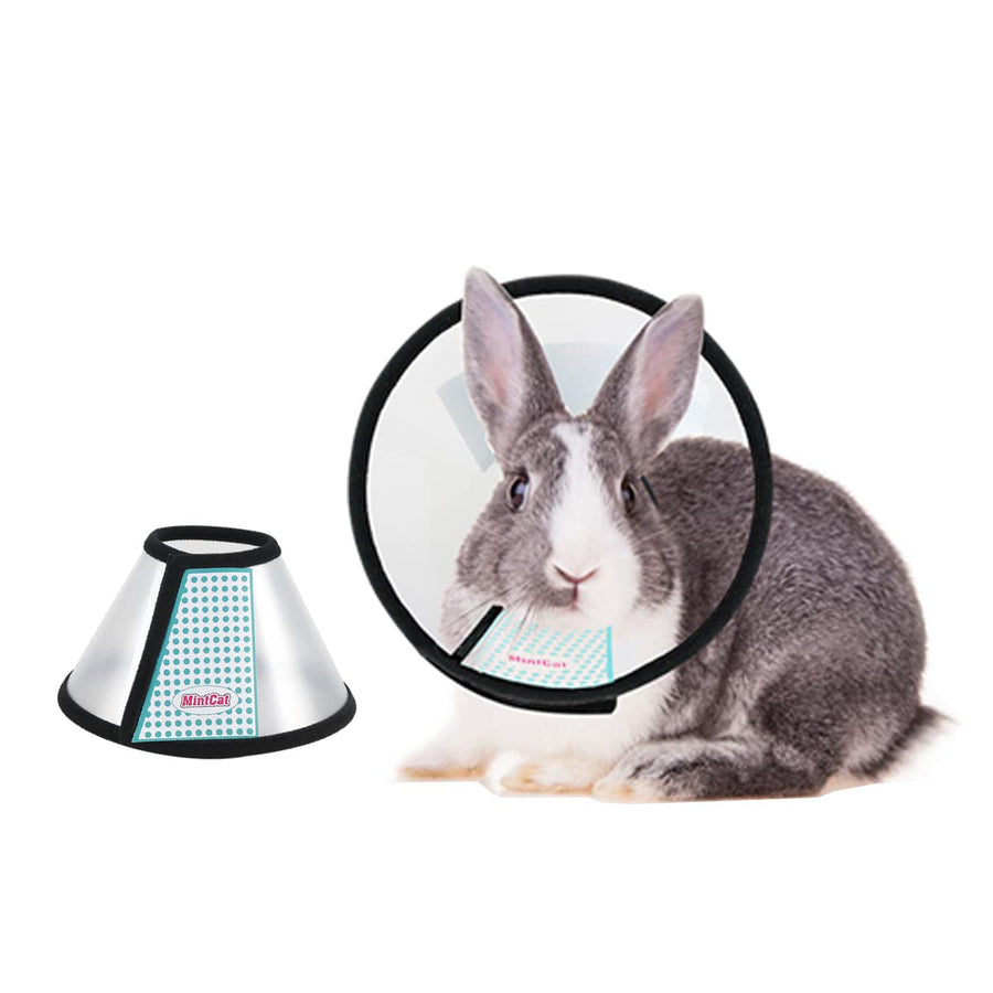Cat Cone, Adjustable Recovery Pet Cone, 5.5 Inches Lightweight Plastic Elizabethan Collar for Small Cats, Kittens and Rabbits, Cat Cones to Stop Licking