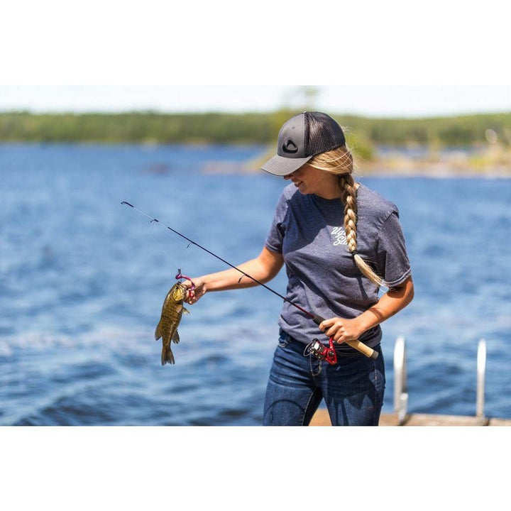 3’ Dock Runner Spinning Fishing Rod and Reel Spinning Combo, Ugly Tech Construction with Clear Tip Design, 3’ 1-Piece Medium Fast Action Rod