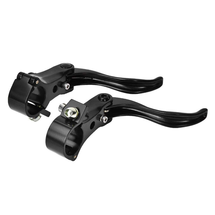 Brake Lever 1pair Lightweight Aluminum Alloy Disc Brake Handles Mountain Cycling Brake Levers 24mm(Black)