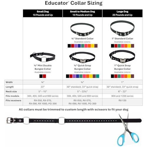 Quick Snap Bungee Dog Collar, Biothane, Waterproof, Odorproof, Easy Connect and Disconnect Clasp and D Ring with Comfort Bungee Loop, Adjustable for Custom Fit, 3/4-Inch, Black