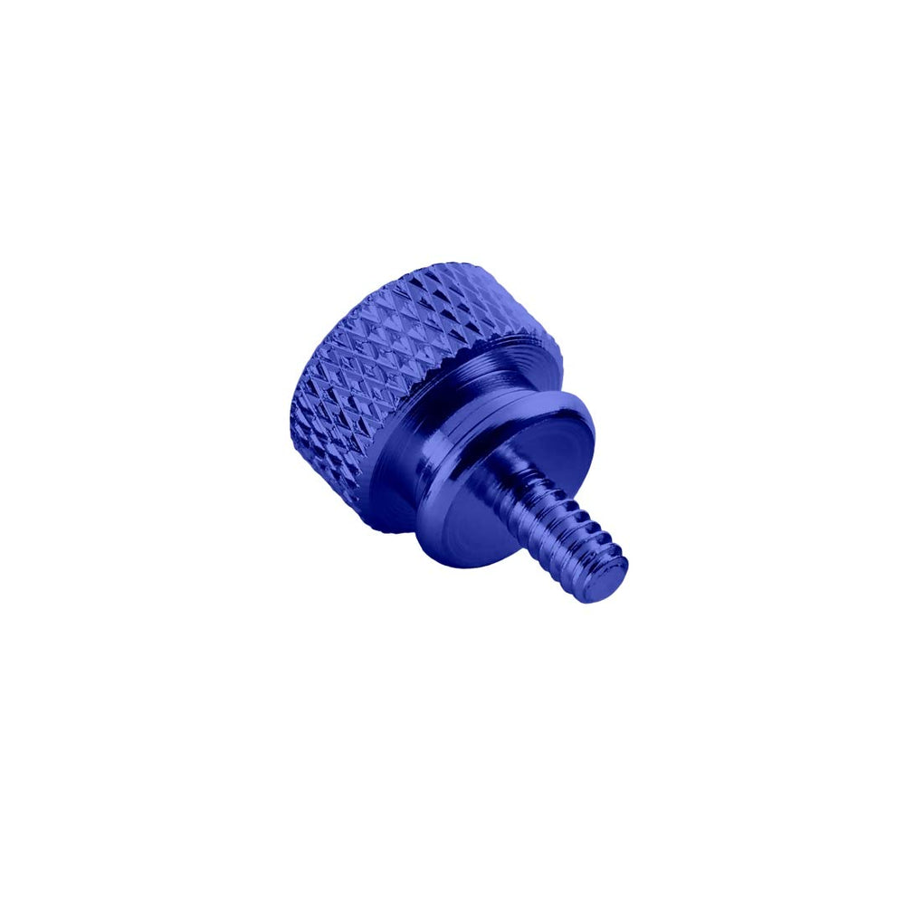 Anodized Aluminum Thumbscrews (Blue, UNC 6-32, Pack of 10)