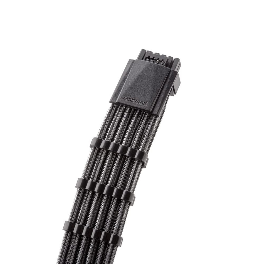 C-Series Pro ModMesh Sleeved 12VHPWR PCI-e Cable for Corsair (Carbon, 16-pin to Triple 8-pin, 600mm)