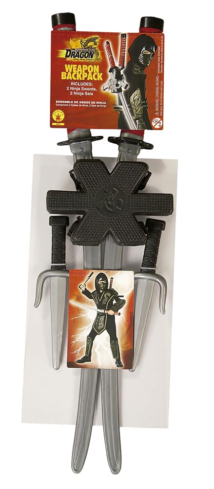 Rubie's Dragon Ninja Child's Backpack Weapon Set, Multicolor