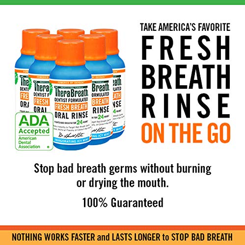 Fresh Breath Dentist Formulated Oral Rinse, Mild Mint, 3 Fl Oz (Pack of 6)