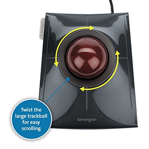Wired SlimBlade Trackball Mouse (K72327U), Black