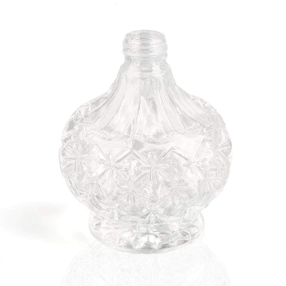 YangLand 1pcs/set 80ml Clear Crystal Vintage Style Perfume Bottle Long Spray Tassels Atomizer Pump Refillable Retro Glass Bottles Makeup Tool (Purple)