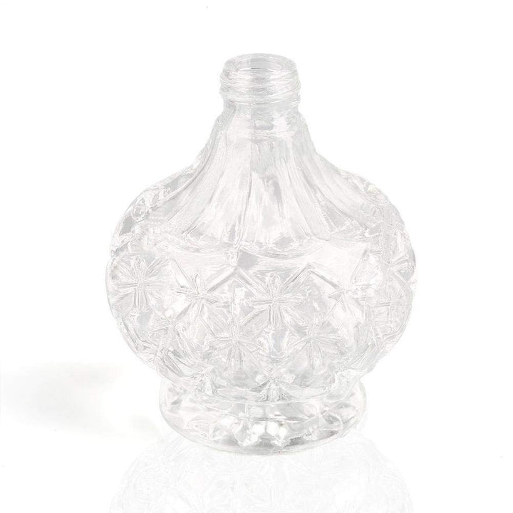 YangLand 1pcs/set 80ml Clear Crystal Vintage Style Perfume Bottle Long Spray Tassels Atomizer Pump Refillable Retro Glass Bottles Makeup Tool (Purple)