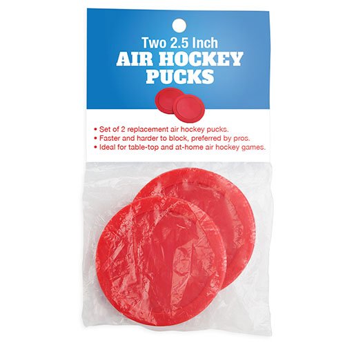 Air Hockey Pucks - Accessories for Game Room Gaming Tabletop for Kids & Adults - 2.5 Inch Small - 2 Pucks