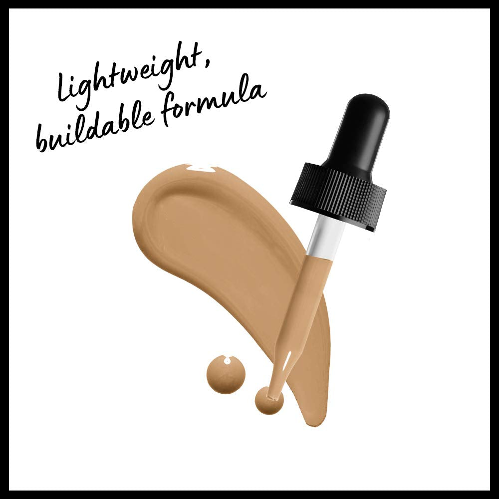 PROFESSIONAL MAKEUP Total Control Pro Drop Foundation, Skin-True Buildable Coverage - Beige