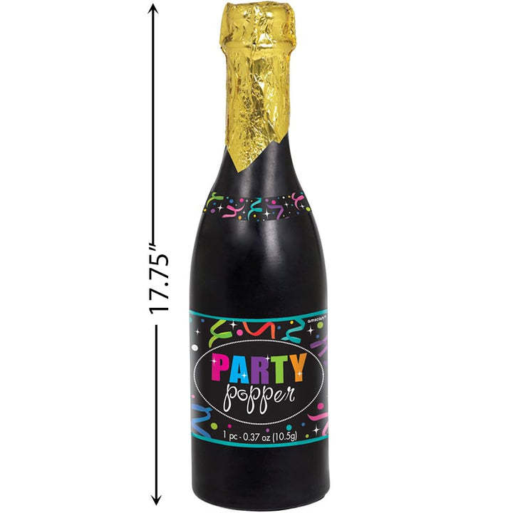 Champagne Bottle Party Plastic Confetti Popper - 12.75, 1 Piece | Perfect for Surprise Celebrations