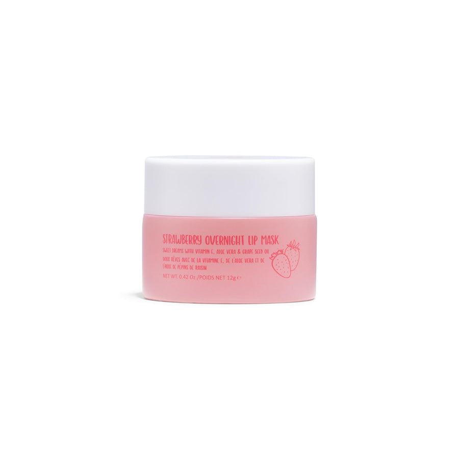 | Sweet Dreams Overnight Lip Mask | Soothing Strawberry Lip Mask For Sore, Dry Lips | Contains Vitamin E, Aloe Vera and Grape Seed Oil | Cruelty Free, Vegan Skincare Makeup