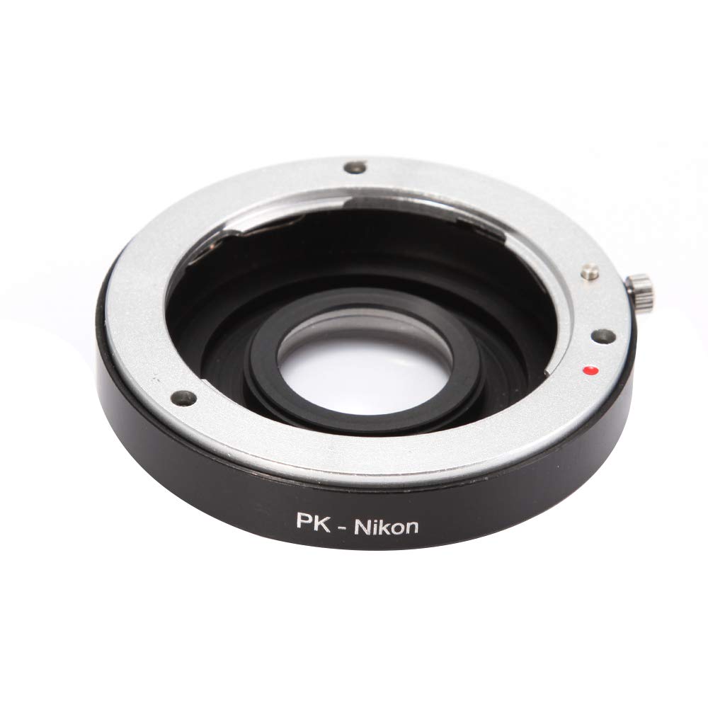 Adapter Ring for Pentax PK K Lens to Nikon F AI Mount Camera with Optical Glass & Caps Nikon D750,D780,D810A,D610,D500,D7500,D7200,D7100,D7000,D5600,D5500,D5300,D5200,D3500,D3400,D90,D5
