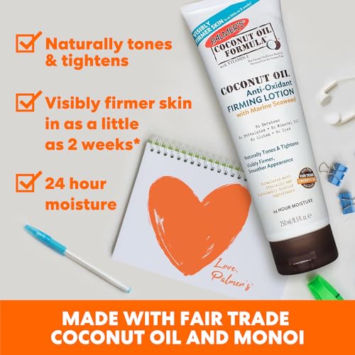 Palmer's Coconut Oil Firming Lotion, Anti-Oxidant, Free of Dyes, Parabens, Phthalates, Mineral Oil & Gluten - 250ml
