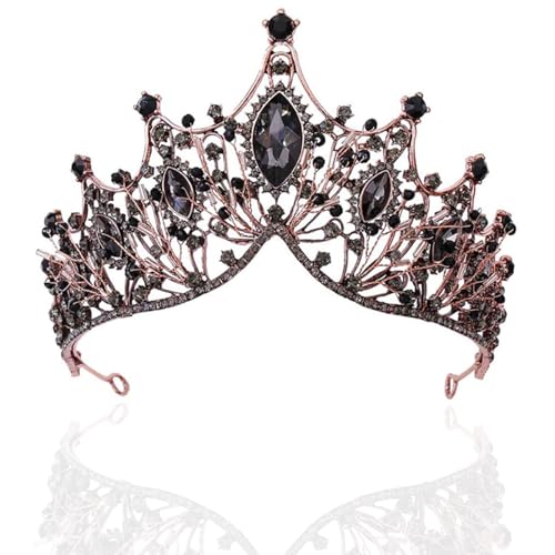 Women Baroque Queen Crown, Gold Princess Tiaras and Crowns Wedding Tiara and Crown for Bride Crowns for Women Adult and Girls - Prom Birthday Halloween