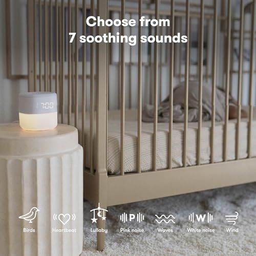 3-in-1 Alarm Clock + Sound Machine + Nightlight | Wake Up Light Sunrise Alarm Clock, White Noise Soother, Sleep Trainer, Nursery + Toddler + Kids Bedroom (Bluetooth)