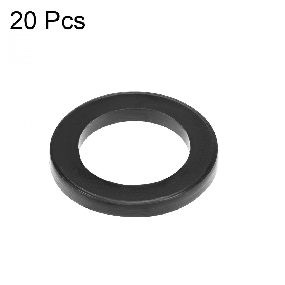 Rubber Flat Washers 23mm OD 15mm ID 2.5mm Thickness for Faucet Pipe Water Hose, Pack of 20