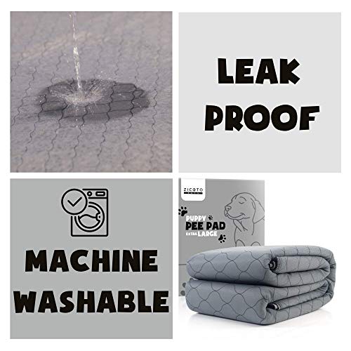 The Ultimate Easy to Clean XXL Puppy Whelping Pad 72x72 - Our Washable Super Absorption Pee Pad is Perfect for Your Whelping Box Or Exercise Playpen- The Durable Non Slip Floor Mat for Dogs