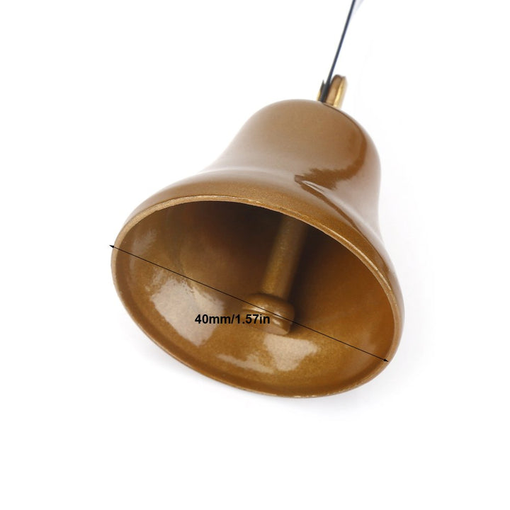 2 pcs Antique Style Shopkeepers Bell Metal Dog Doorbell Hanging Door Bell Wall Mounted Metal Alarm System Door Bell Dog Training Bell Home Decoration