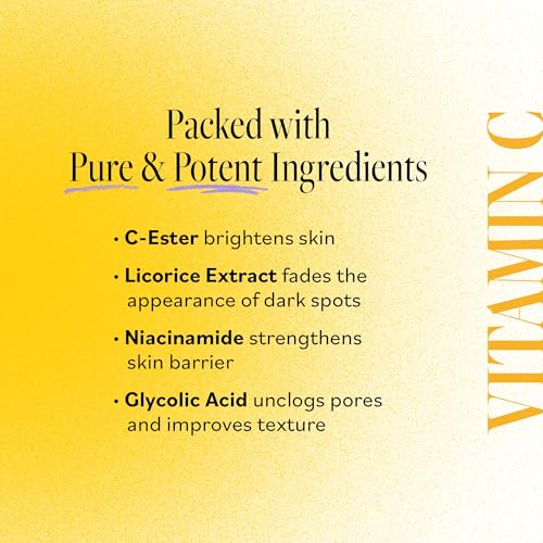 Vitamin C Cleanser - Daily Brightening Cleanser – Hydrating Face Wash to Even Out Skin Tone – Moisturizing Face Cleanser for a Radiant Glow, 6 fl oz