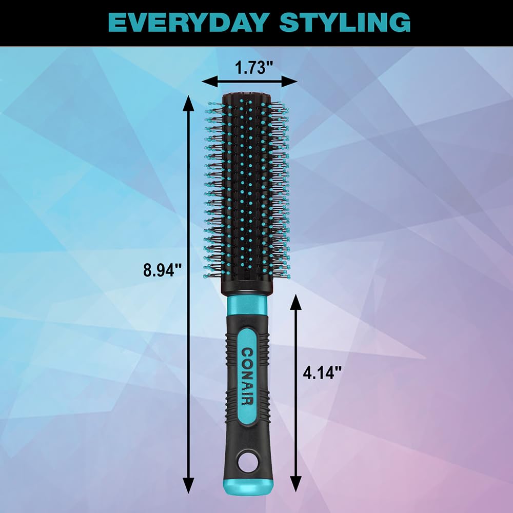 Salon Results Round Brush - Nylon Bristle Hairbrush for Blowout Styling