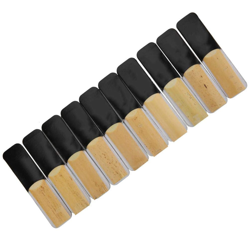 10Pcs Tenor Saxophone , 1.5 Strength Reeds for Tenor Sax Saxophone Music Instrument Accessories