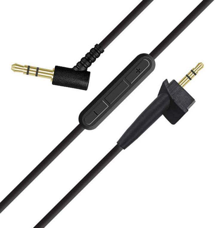 AE2 Replacement Audio Cable Cord for Bose Around Ear 2 AE2 Headphones with Inline Mic Volume Control 1.4 Meters 3.5mm to 2.5mm Cable for iOS Android System (Built-in Microphone)