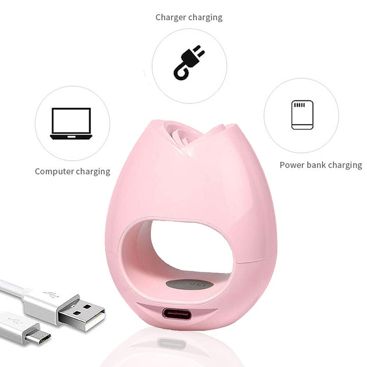 Mini UV LED Nail Lamp, Portable USB Nail Dryers Mini Quick-Drying Nail Curing Lamp for Gel Nails Polish 16W UV Nail Dryer for Single Finger