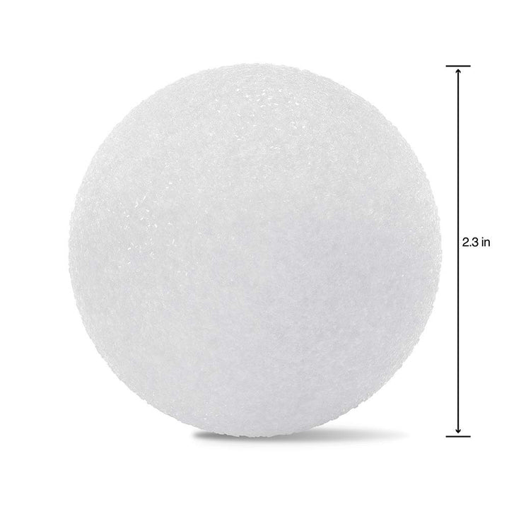 Styrofoam 6 Piece Ball 2.4 inch White