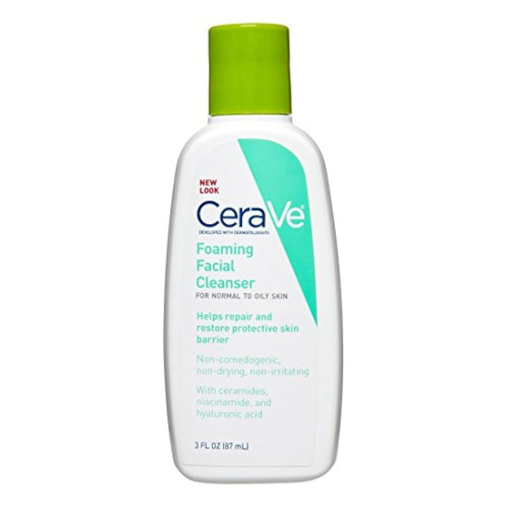 Foaming Facial Cleanser | 3 Fl. Oz Travel Size | Daily Face Wash for Oily Skin | Fragrance Free